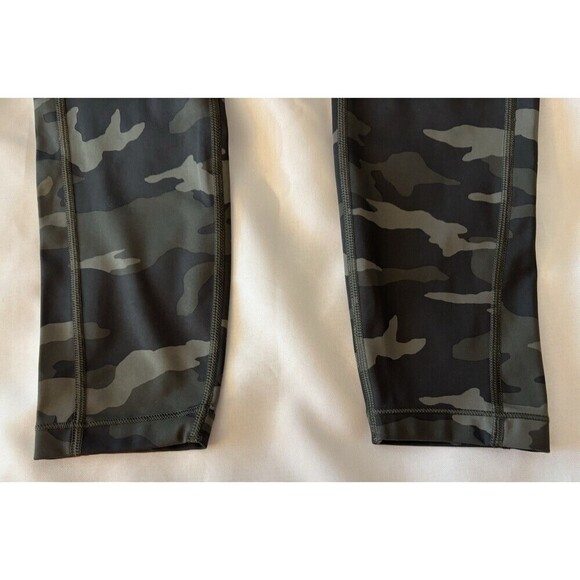 ATHLETA Ultimate 7/8 Tight Olive Camo Women Small Ankle Pocket Legging High Rise - Picture 8 of 13